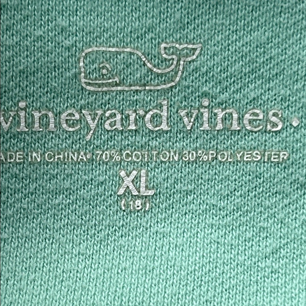 Vineyard Vines Boys XL (18) Mint Green Quarter Zip Pullover - Picture 3 of 8